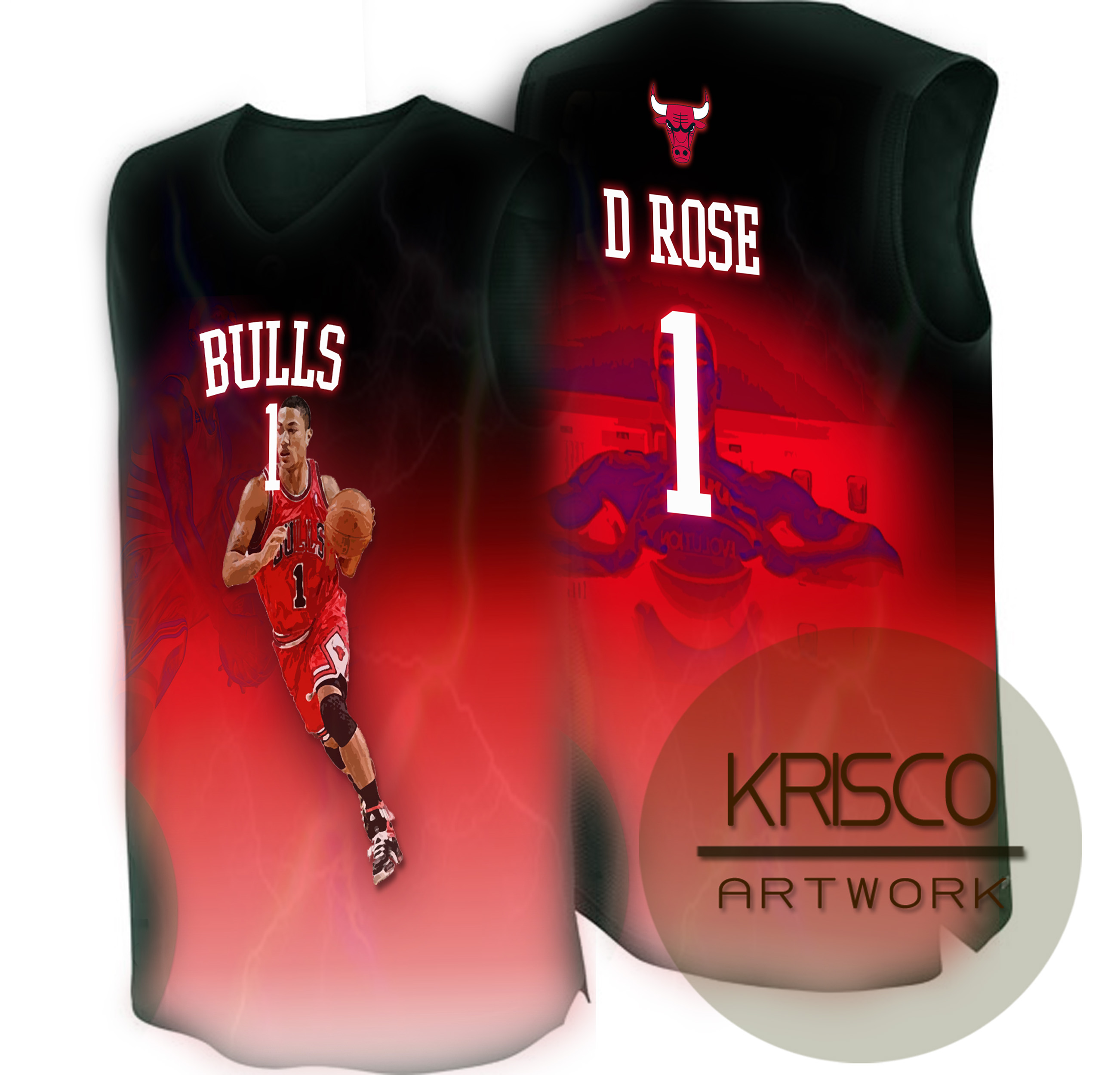 bulls jersey design